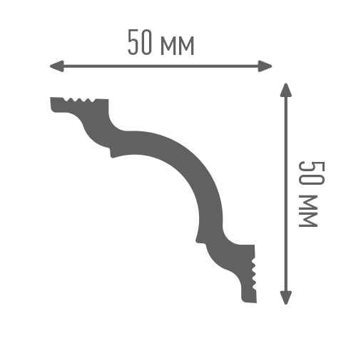 Классический потолочный плинтус I50/50SC
